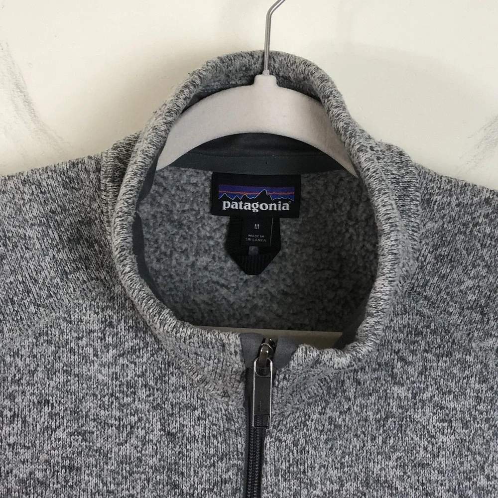 Patagonia Full-Zip Fleece Vest Men's Sz M Heather Gray Outdoor